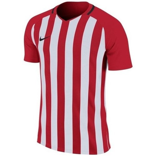 Vêtements Garçon T-shirts manches courtes Nike Striped Division Blanc, Rouge