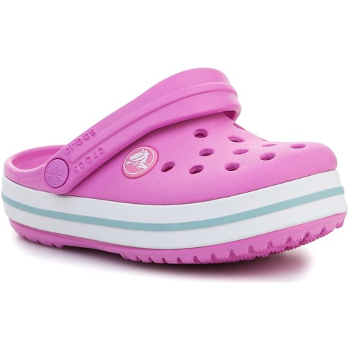 Chaussures Fille i bought crocs today Crocs Crocs White Classic Clogs 207005-6SW Rose