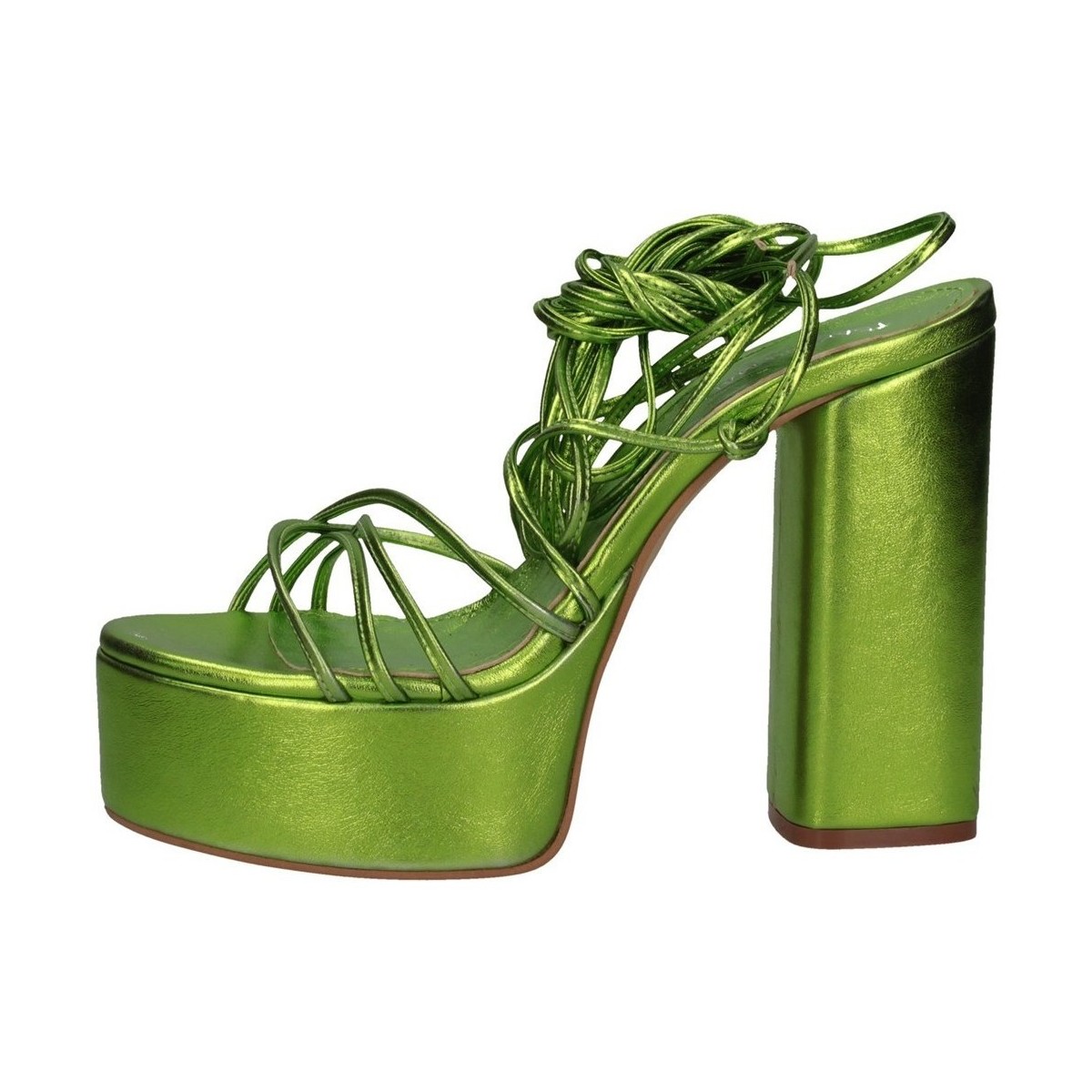Chaussures Femme Plaids / jetés VELINA710 Sandales Femme chaux verte Vert