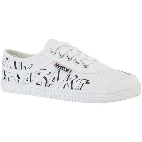 Chaussures Homme Baskets mode Kawasaki Graffiti Canvas FLEXX Shoe K202416 1002 White Blanc