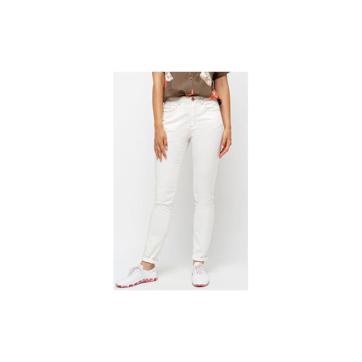 Vêtements Femme Pantalons TBS LEONIFIT Blanc