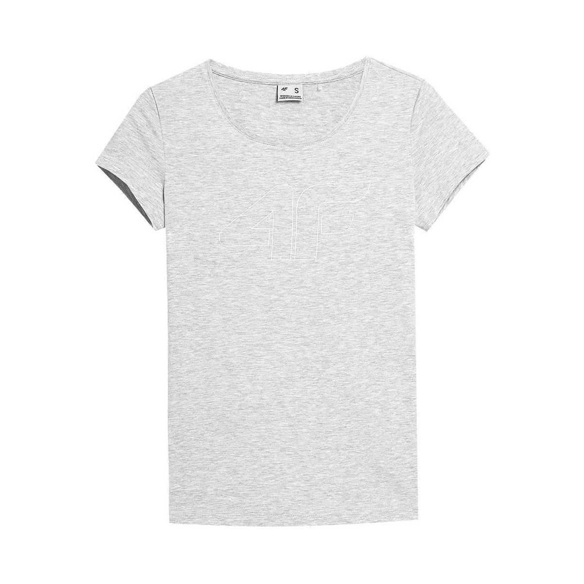 Vêtements Femme T-shirts manches courtes 4F TSD353 Gris