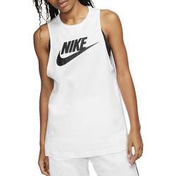 Vêtements Femme T-shirts manches courtes Nike Muscle Blanc