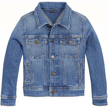 Vêtements Enfant Vestes en jean Tommy Hilfiger - Giubbotto jeans KB0KB06445-1A4 Bleu