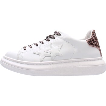 Chaussures Enfant Baskets mode Balada - Sneaker bianco  leop 2SB2295-059 Blanc