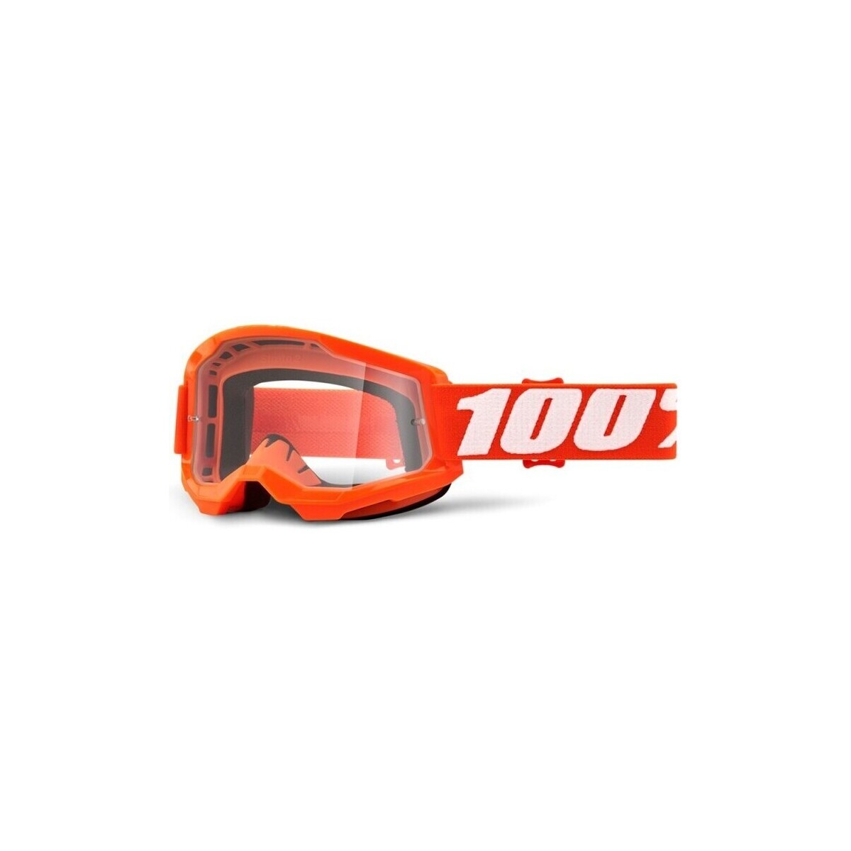 Accessoires Accessoires sport 100 % Feminin 100% Masque VTT Strata 2 - Orange/Clear Orange