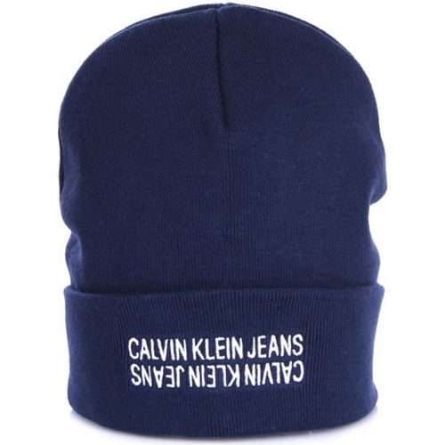 Calvin Klein Jeans K50K507182-CHW Bleu - Accessoires textile Bonnets 49,88 €