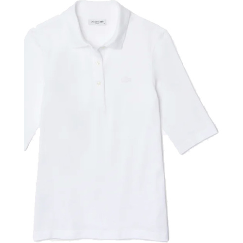 Vêtements Femme Polos manches courtes Lacoste - Polo bianco PF0503-001 Blanc