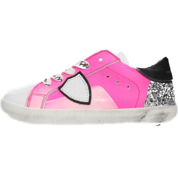 Chaussures Enfant Baskets basses Philippe Model - Sneaker bianco/fuxia 71120 Blanc