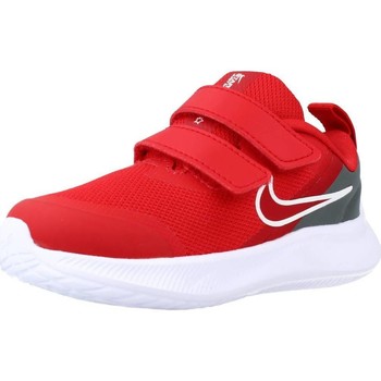 Chaussures Garçon Baskets basses Nike force STAR RUNNER 3 Rouge