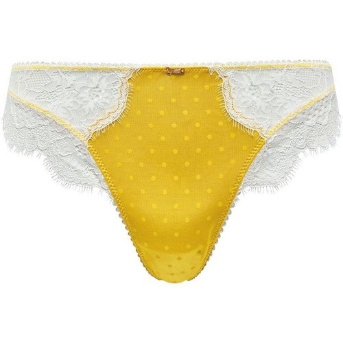 Sous-vêtements Femme Culottes & autres bas Femme | Tanga jaune Delice - HG87374