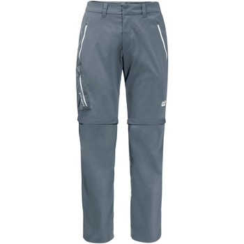 Vêtements Homme Chinos / Carrots Jack Wolfskin Pantalon  Overland Zip Away storm grey