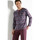 Vêtements Homme Pyjamas / Chemises de nuit Honcelac by Daxon - Pyjama rayé prune