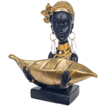 Maison & Déco Statuettes et figurines Signes Grimalt Figure Africaine Avec Base Noir