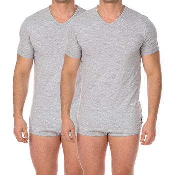 Vêtements Homme T-shirts Paradise manches courtes Bikkembergs BKK1UTS02BI-GREY MELANGE Gris