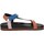 Chaussures Femme Sandales et Nu-pieds Woz MANA Sandales Femme 2476-Multicolor Rust- blu-rosa Multicolore