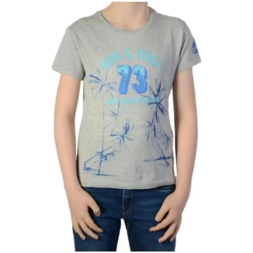 Vêtements Garçon T-shirts manches courtes Pepe Masculino jeans  Gris