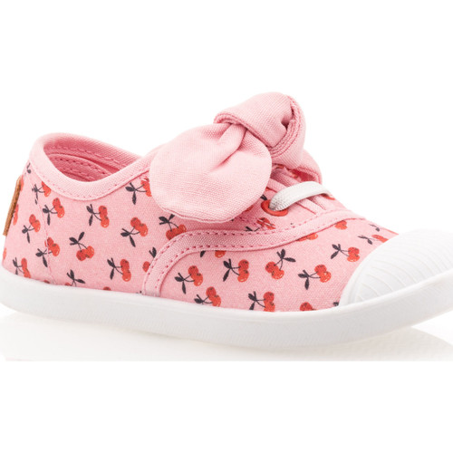 Chaussures Fille Baskets basses Fresh Poésie Baskets / white sneakers Fille Rose Rose