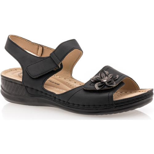 Chaussures Femme Sandales et Nu-pieds Sweats & Polairess Sandales / nu-pieds Femme Noir Noir