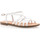 Chaussures Femme nbspLongueur des jambes :  Sandales / nu-pieds Femme Blanc Blanc