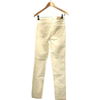 Caroll jean slim femme  34 - T0 - XS Blanc Blanc