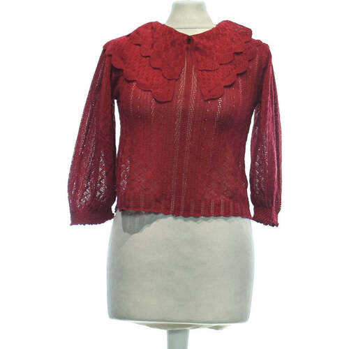 Vêtements Femme T-shirts & Polos Zara top manches longues  36 - T1 - S Rouge Rouge