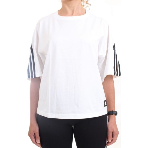 Vêtements Femme T-shirts manches courtes adidas Originals HE03 T-Shirt/Polo femme blanc Blanc