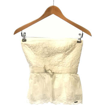 Vêtements Femme Malles / coffres de rangements Hollister débardeur  38 - T2 - M Blanc Blanc