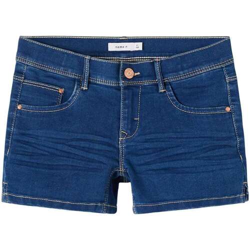 Vêtements Fille Warhol Shorts / Bermudas Name it 126081VTPE22 Bleu