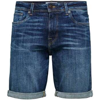Vêtements Homme Elastic Shorts / Bermudas Selected 131158VTPE22 Bleu