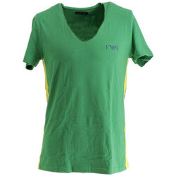 Vêtements cotton T-shirts & Polos Ea7 Emporio Armani V-NECK Vert