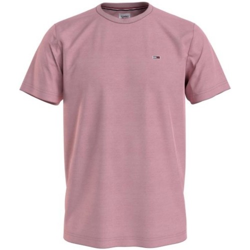 Vêtements Homme T-shirts & Polos Tommy Jeans T Shirt Homme  Ref 56537 TH9 Rose Rose