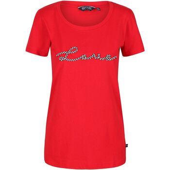 Vêtements Femme T-shirts manches longues Regatta Filandra VI Rouge