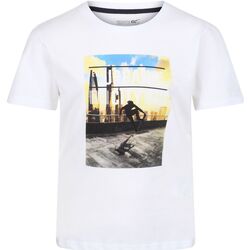 Vêtements Enfant T-shirts manches longues Regatta  Blanc