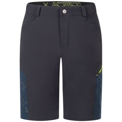 Vêtements Homme Shorts / Bermudas Montura Shorts Land Homme Ardesia/Giallo Fluo Gris