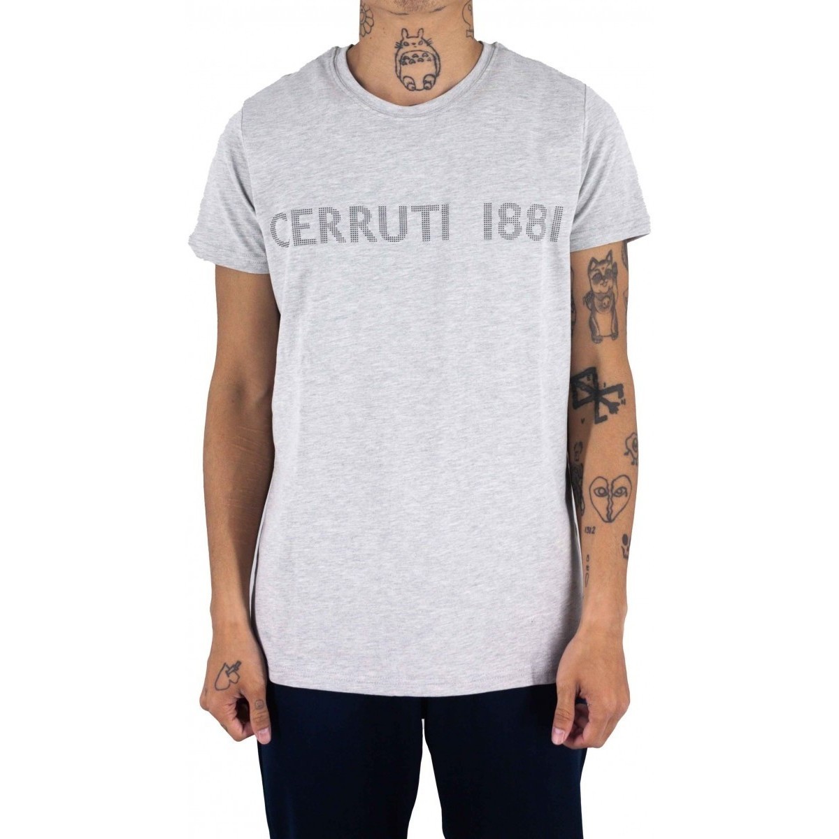 Vêtements Homme T-shirts manches courtes Cerruti 1881 Piace Gris