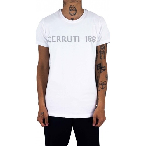 Vêtements Homme T-shirts dress manches courtes Cerruti 1881 Piace Blanc