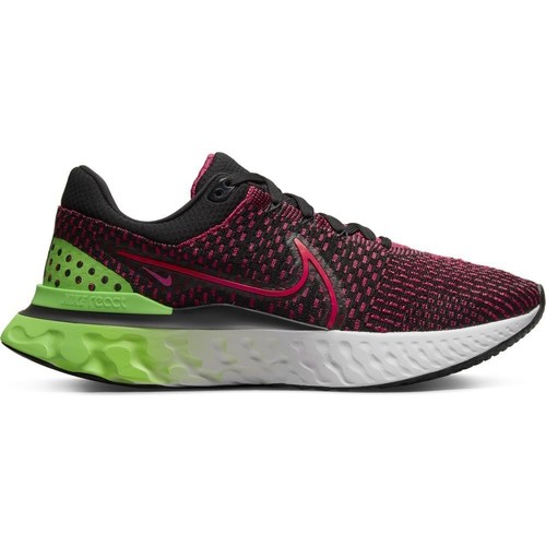 Chaussures Homme Running / trail Nike React Infinity Run Flyknit 3 Rouge, Noir, Vert