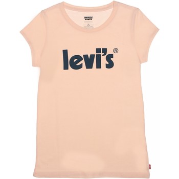Vêtements Fille T-shirts manches courtes Levi's Tee shirt fille col rond Orange