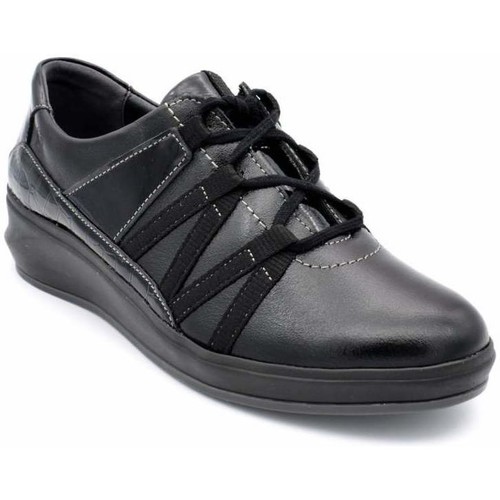 Chaussures Femme Zapatos Casual De Piel Con Suave 3417 Noir