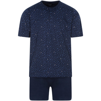 Vêtements Homme Pyjamas / Chemises de nuit Guasch Pyjama court coton Bleu marine