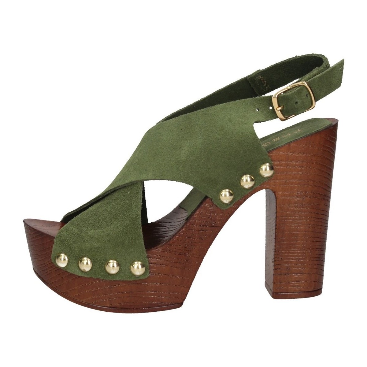 Chaussures Femme Sandales et Nu-pieds Pregunta ME48254 Sandales Femme VERT Vert