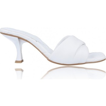 Chaussures Femme Sandales et Nu-pieds Calzados Vesga Zueco Sandalias de Piel para Mujer de Foos Marbella 01 Blanc