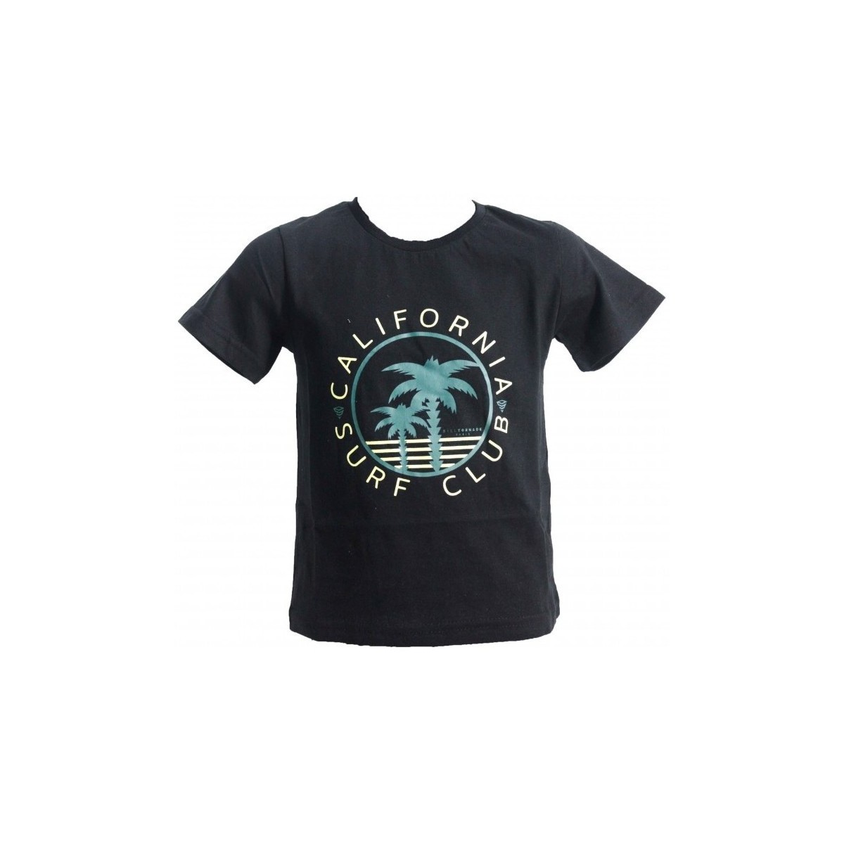 Vêtements Garçon T-shirts manches courtes Billtornade Hawaii Noir