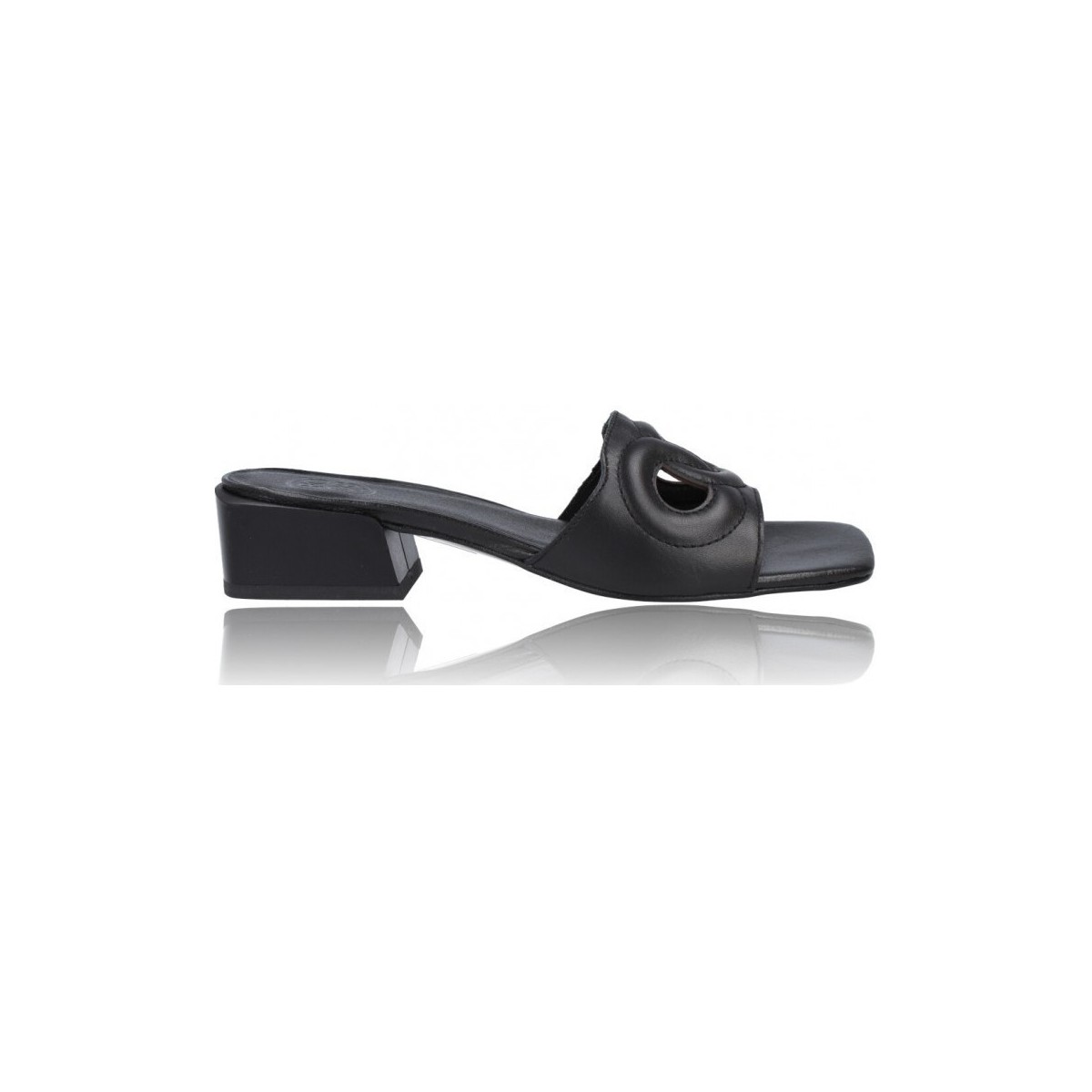 Chaussures Femme Sandales et Nu-pieds Calzados Vesga Zuecos Sandalias de Piel para Mujer de Foos Alissa 02 Noir