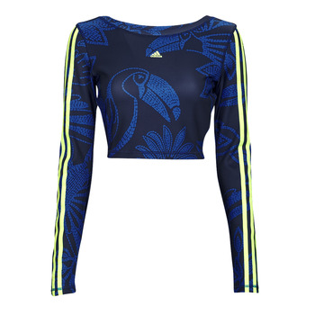 Vêtements Femme Sweats adidas Performance FARM CROP LS bleu mystere