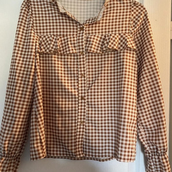 Vêtements Femme Chemises / Chemisiers Autre Chemise à carreaux Marron