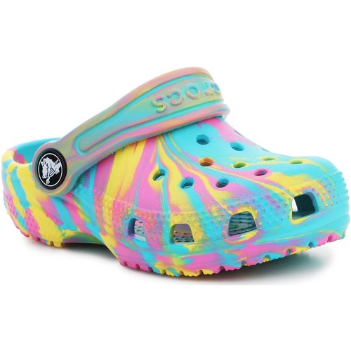 Chaussures Enfant Mules sandales de bain CROCS Crocband III Slide 205733 Black Graphite Crocs Classic Marbled Kids Clog T 206838-4SM Multicolore