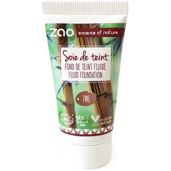 Beauté Femme Fonds de teint & Bases Zao Makeup Recharge Fond de teint fluide Soie de teint Chocolat
