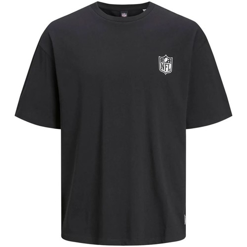 Vêtements Garçon T-shirts & Polos Jack & Jones 12207009 LOGOS TEE-BLACK Noir